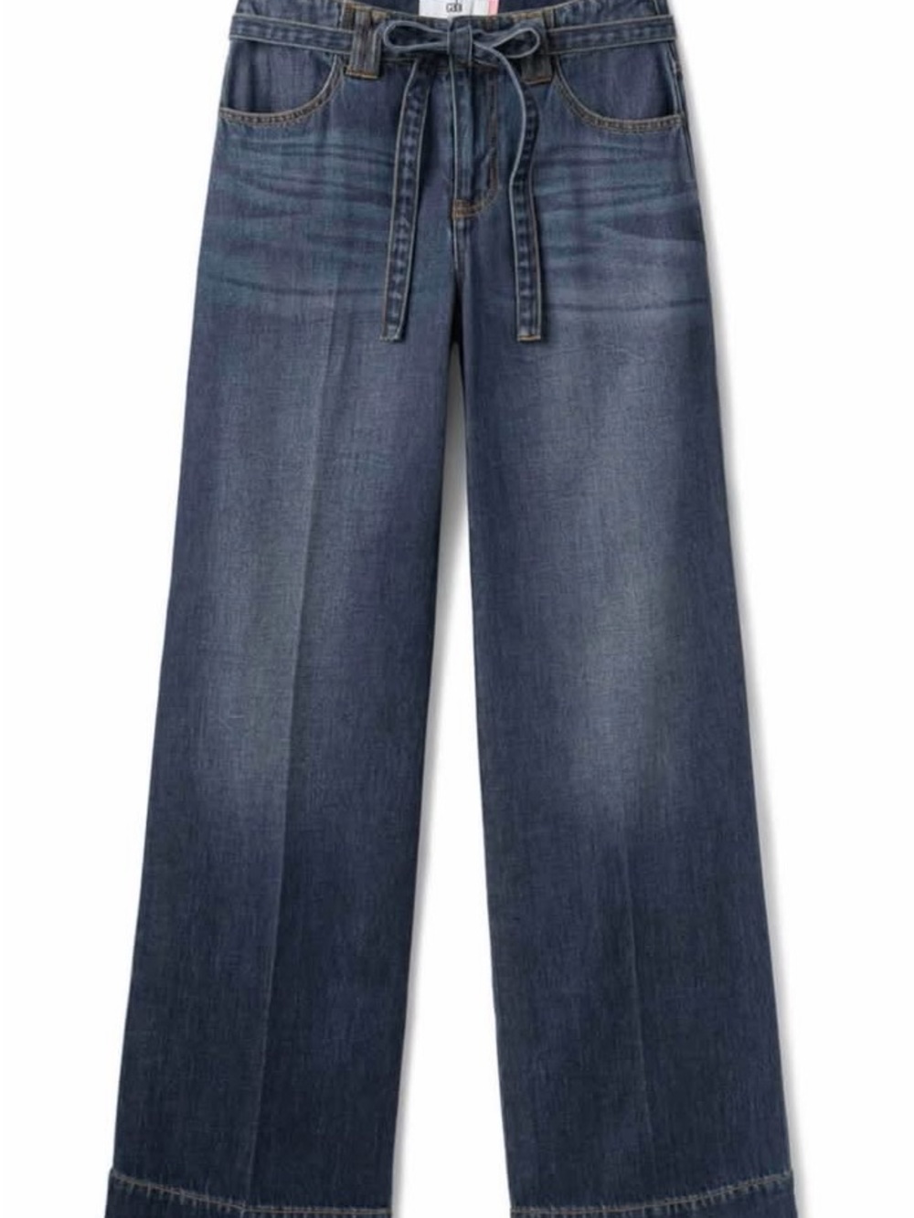 cabi Beau Jeans Wide Leg Denim Waist 14
